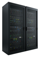 3D Render of IT Network and Data Infrastructure. Cut Out, Clipping Path on Transparent Background. png