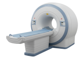 3D Render of a Modern MRI Scanner. Cut Out, Clipping Path on Transparent Background. png