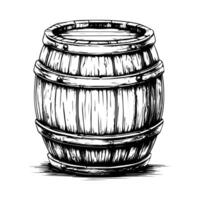 barrel black and white silhouette vector