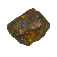Rough, dark brown rock with textured surface, possibly mineral or ore sample, isolated on transparency background. rock uneven shape and earthy tones suggest natural origin png