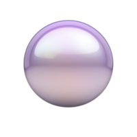 Shiny, smooth, purple sphere with glossy surface reflects light, creating gradient effect. sphere reflective quality gives it futuristic and elegant appearance png