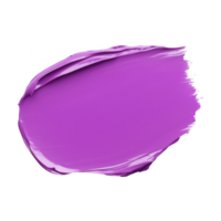 Vibrant purple paint smear on transparency background, showcasing smooth texture and glossy finish. bold color and artistic brushstroke create dynamic and creative visual png