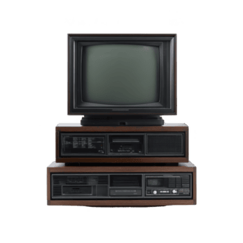 vintage televisão conjunto com de madeira quadro, Armação e retro Projeto evoca nostalgia. tela é pequeno e curvado, típica do Mais velho modelos, e ao controle painel características analógico dials e botões png