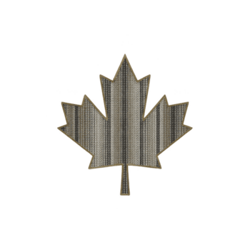 stilizzato acero foglia design con intricato modelli, simboleggiante natura e eleganza. foglia è raffigurato con strutturato, artistico stile, evidenziazione suo iconico forma e culturale significato png