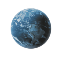 Digitally rendered image of Earth showcases planet oceans and continents, highlighting natural beauty of our world. view emphasizes vastness of oceans and intricate details of landmasses png