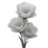 White flowers with delicate petals and yellow centers are beautifully arranged, creating serene and elegant floral display. soft texture and gentle hues evoke sense of tranquility png