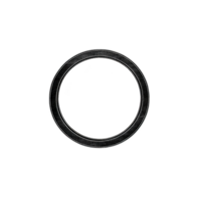 Simple black circular ring with metallic finish, isolated on transparency background, perfect for design projects or as graphic element png