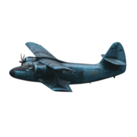 Vintage blue propeller airplane with sleek design and twin engines, showcasing classic aviation style. aircraft detailed structure and nostalgic appearance evoke sense of adventure and history png