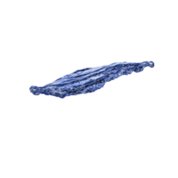 Dynamic splash of blue liquid captured mid air, showcasing fluid motion and texture against transparent background. vibrant color and intricate details create sense of movement and energy png