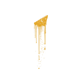 skiva av ost med smältande effekt skapar dynamisk och konstnärlig visuell. ost visas till vara droppande, tillsats känsla av rörelse och kreativitet till bild png