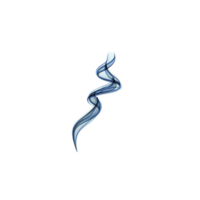Sleek, abstract blue ribbon design twists gracefully against transparency background, creating sense of movement and elegance. smooth curves and gradient shades of blue add depth and dimension png
