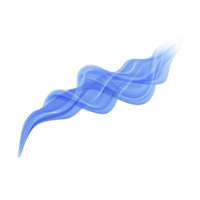 Flowing, abstract blue wave design with smooth, translucent appearance, evoking sense of calm and fluidity. wave features layered, curving lines that create dynamic visual effect png