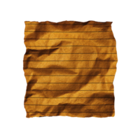 Crumpled, textured brown paper with black horizontal lines creates vintage, rustic feel, ideal for backgrounds or artistic projects png