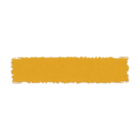 Textured yellow brushstroke on transparent background, evoking creativity and artistic expression. rough edges add dynamic and organic feel, perfect for design projects png