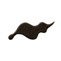 respingo do Sombrio líquido com abstrato forma, semelhante a fluido derramar ou mancha, isolado em transparente fundo. textura parece lustroso e suave, sugerindo molhado ou oleoso substância png
