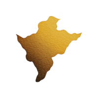 Textured, abstract shape resembling golden, irregular silhouette with gradient effect, evoking sense of creativity and artistic expression png