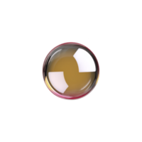 Single, transparent soap bubble with reflective surface floats against plain background, showcasing spectrum of colors and glossy texture png
