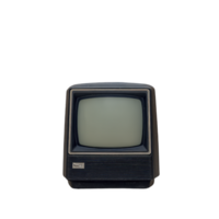 Vintage television with retro design and small screen evokes nostalgia. classic style and old fashioned appearance make it charming piece of history png