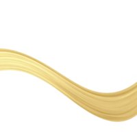 Smooth, flowing golden wave on transparent background creates sense of elegance and fluidity. abstract design is ideal for creative projects, adding touch of sophistication png