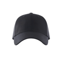 Black baseball cap with curved brim and structured front panel, perfect for casual wear or outdoor activities. cap is simple and versatile, suitable for various styles png