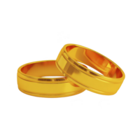 dois ouro Casamento argolas estão elegantemente entrelaçados, simbolizando amor e compromisso. brilhante, polido superfície reflete luz belas, adicionando toque do luxo e romance png