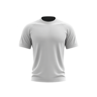 Plain white t shirt with short sleeves and round neckline is displayed against transparent background, showcasing its simple and classic design png