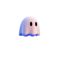 Cute, pastel colored jellyfish character with simple design and friendly expression, featuring gradient of pink and blue hues png