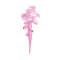 Swirling pink smoke plume rises gracefully against transparency background, creating ethereal and artistic effect. delicate wisps form intricate patterns, evoking sense of mystery and elegance png