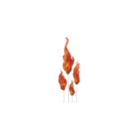 Three burning matches with bright flames create striking visual against transparency background, symbolizing ignition and energy. fiery display evokes warmth and intensity png