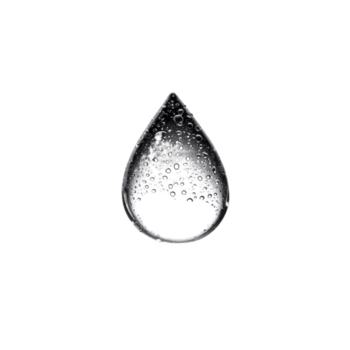 singolo acqua gocciolina con bolle dentro è isolato su trasparenza sfondo, la creazione di Impressionante e minimalista visivo. gocciolina trasparenza e bolle entro Inserisci struttura e profondità png
