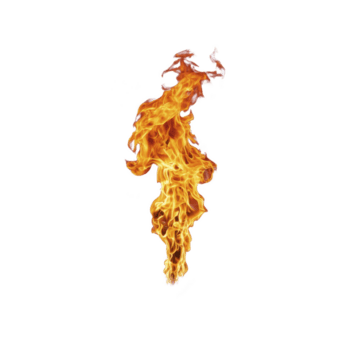 vibrerande, isolerat flamma med dynamisk, virvlande mönster mot transparent bakgrund, frammanande värme och energi. perfekt för kreativ projekt behöver eldig element png