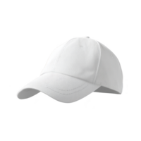 Plain white baseball cap with curved brim and adjustable strap, perfect for casual wear or outdoor activities. simple design makes it versatile and easy to pair with any outfit png