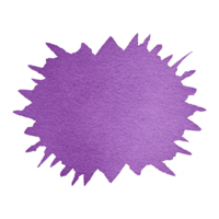 Vibrant purple watercolor splash with jagged edges creates dynamic and artistic effect, perfect for creative backgrounds or design elements png