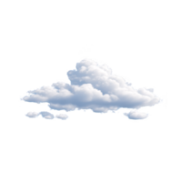 Fluffy white cloud floats against transparent background, showcasing its soft and airy texture. cloud shape is irregular, with billowy edges and light, ethereal appearance png