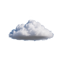 Fluffy white cloud floats against transparent background, showcasing its soft, billowy texture. cloud appears isolated, perfect for creative design projects or digital art png