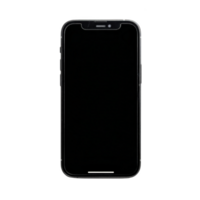 Sleek black smartphone with blank screen is displayed against transparency background, showcasing its modern design and minimalist aesthetic png