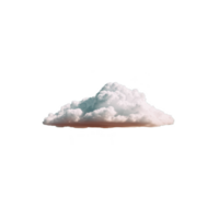 Fluffy white cloud floats against clear background, evoking sense of calm and serenity. cloud soft texture and gentle appearance create peaceful and dreamy atmosphere png
