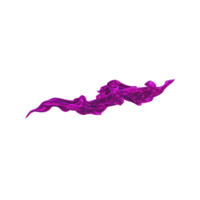 Vibrant, swirling purple smoke trail on transparent background creates dynamic and mystical effect. ethereal design is perfect for creative projects and digital art png