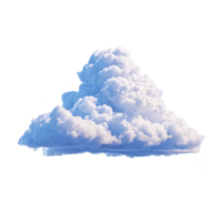 Fluffy white cloud with soft, billowy texture floats against clear sky, evoking sense of calm and tranquility png