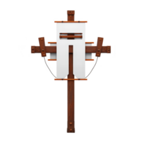 Wooden easel with adjustable supports and blank canvas is displayed, showcasing classic design for artists. structure is sturdy, with visible joints and natural wood finish, ideal for painting png