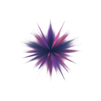 vibrante, astratto starburst design con miscela di viola e rosa tonalità irradia contro trasparenza sfondo, la creazione di dinamico e energico visivo effetto png