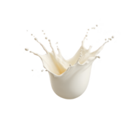 Splash of milk captured mid air, creating dynamic and fluid motion against plain background. image highlights creamy texture and vibrant movement of liquid png