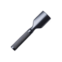 Metal chisel with textured handle is shown against plain background, highlighting its sturdy design and craftsmanship. Ideal for woodworking or metalworking projects png