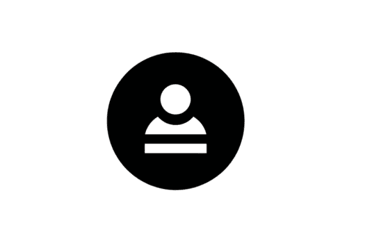 diese zeigt an einfach schwarz und Weiß Benutzer Symbol, mit kreisförmig gestalten mit Person Silhouette innen. Design ist minimalistisch und häufig benutzt zum Profil oder Konto Darstellung png