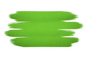 Vibrant green brushstroke pattern on transparent background, showcasing bold and artistic paint strokes. texture and color create lively and creative design element png