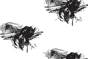 High-resolution abstract black ink splatter on white background. Ideal for grunge textures, graphic design, overlays, digital art, posters, and backgrounds. Perfect for edgy creative projects. vector