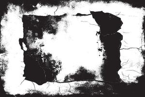 Download this high-res grunge cracked wall texture. Perfect for edgy designs, backgrounds, overlays, or prints. A bold, distressed black-and-white abstract surface pattern with raw details. vector