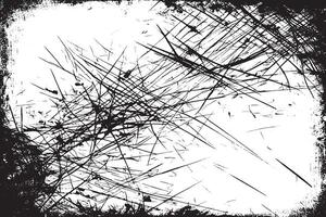 Dynamic grunge texture with chaotic scratches and ink splatters. Great for overlays, posters, covers, and edits. vector