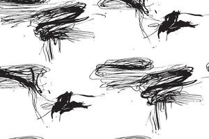 Explore this high-resolution abstract black ink scribble art, perfect for modern design, backgrounds, prints, or fashion. A bold, expressive, and unique monochrome digital artwork pattern. vector