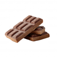 A stack of delicious chocolate bars on a white isolated background, showcasing the rich texture and color of milk chocolate, perfect for dessert or snack images. png